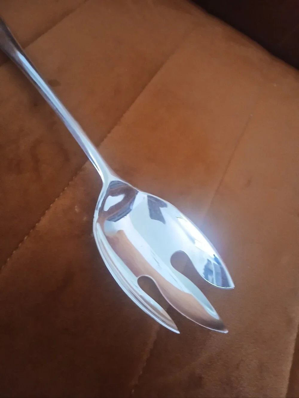 Silver Plated Serving Spoon and Fork Set